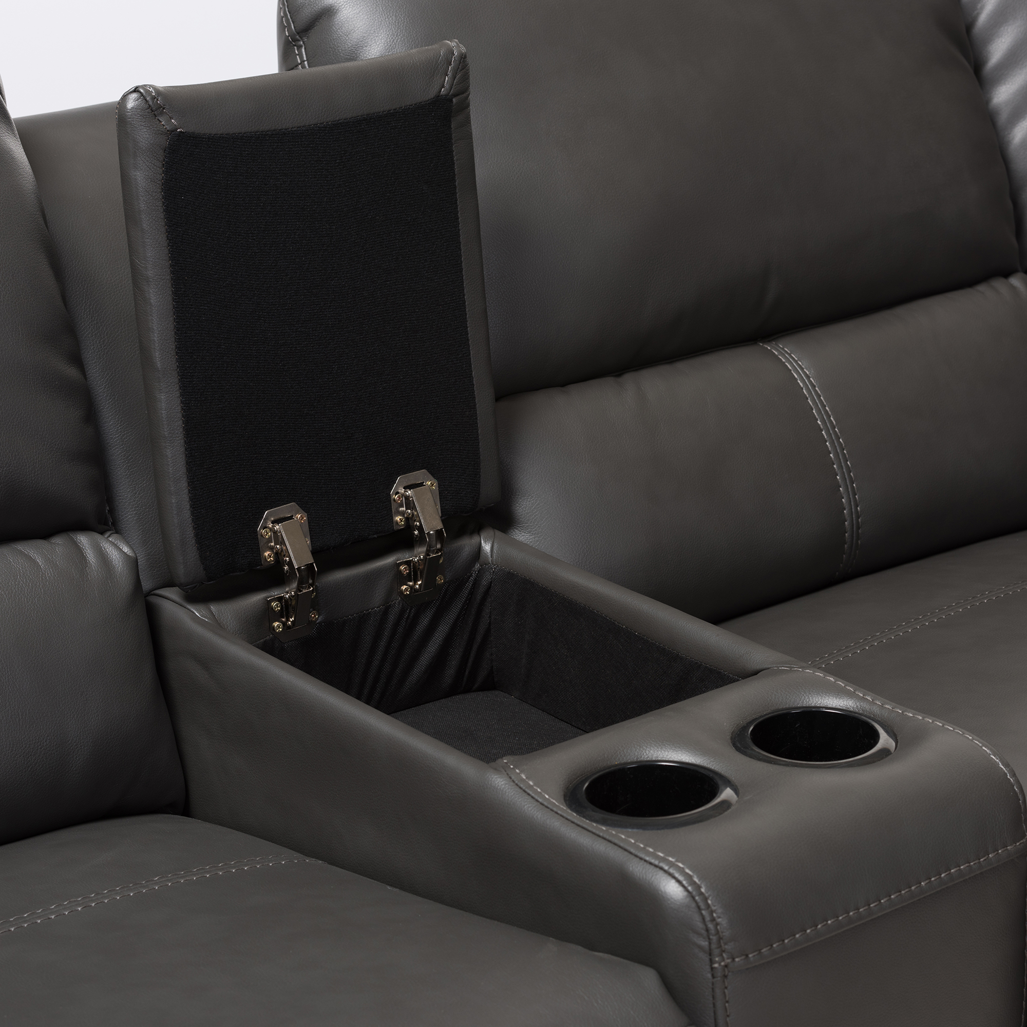 Reclining sectional with usb shop ports